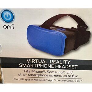 ONN Brand Blue Virtual Reality Smartphone Headset (NEW-BOXED)